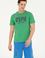 Erkek Regular Fit Bisiklet Yaka Yeşil Tişört