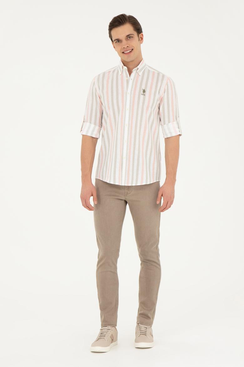 Erkek Haki Uzun Kollu Gömlek - 50283717001