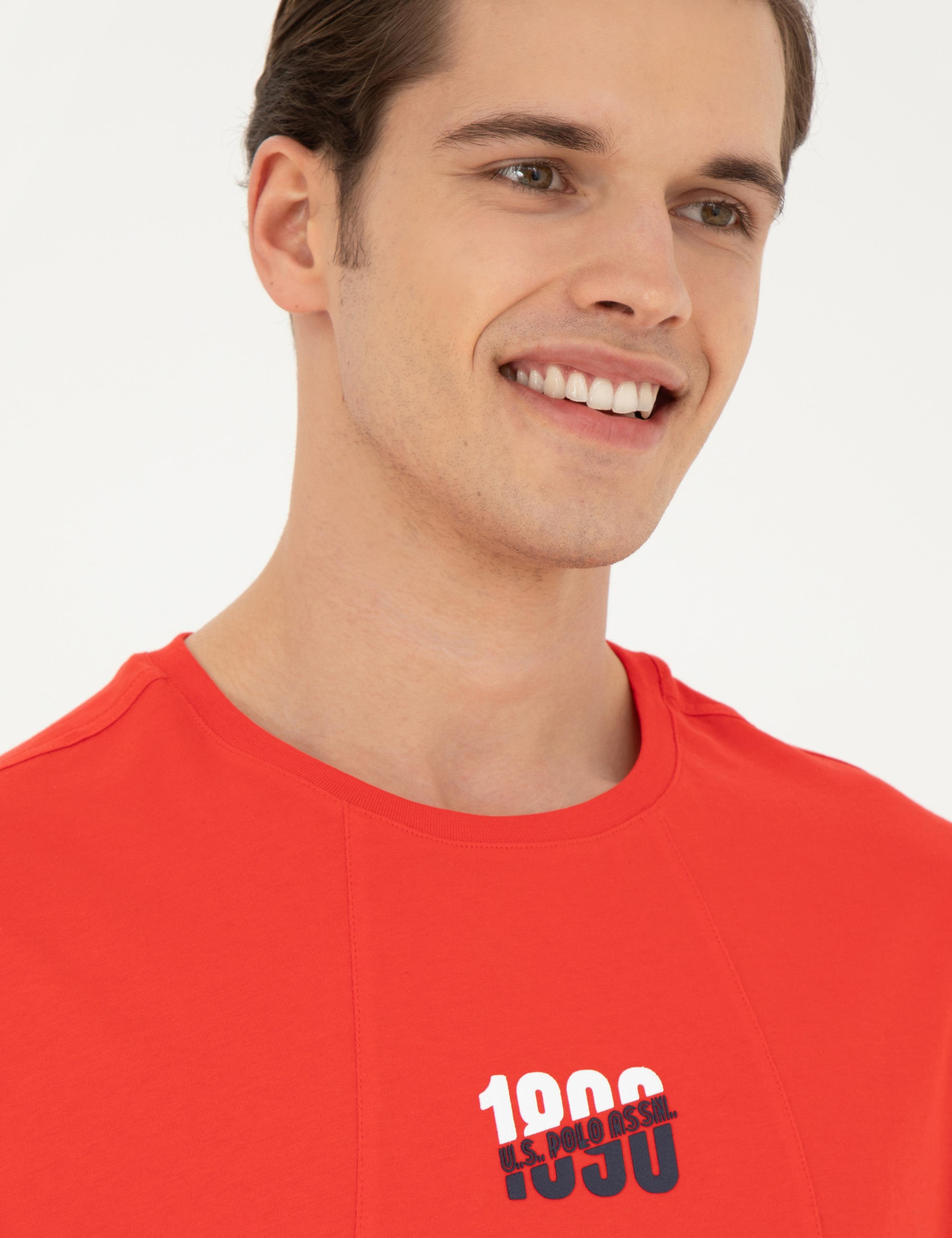 تی شرت یقه گرد آستین کوتاه ریلکس یقه گرد مردانه یو اس پولو | U.S. Polo Assn. - تصویر 2