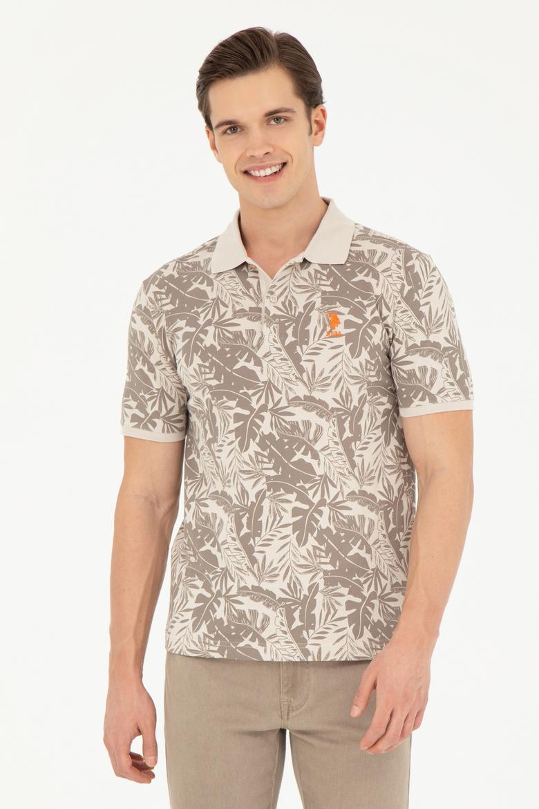 Erkek Taş Polo Yaka Tişört