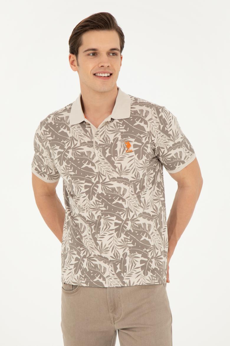 Erkek Taş Polo Yaka Tişört - 50263270023