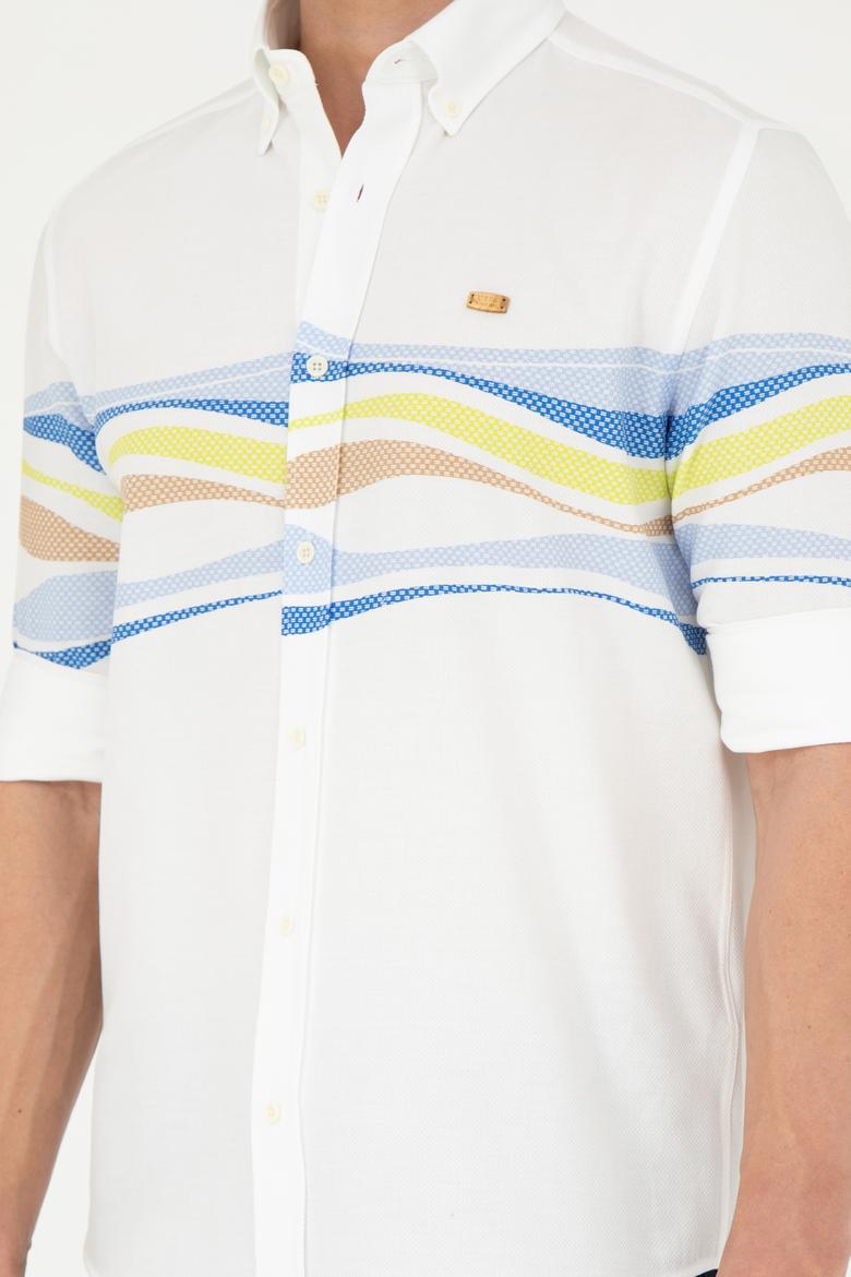 Erkek Mavi Uzun Kollu Gömlek - 50264063001