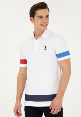 Erkek Beyaz Polo Yaka Tişört - 50264983023