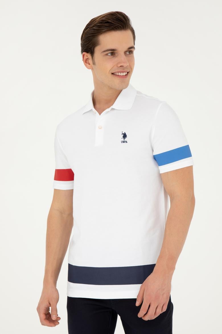 Erkek Beyaz Polo Yaka Tişört - 50264983023