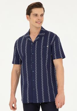 Erkek Lacivert Comfort Polo Yaka Tişört - 50263257025