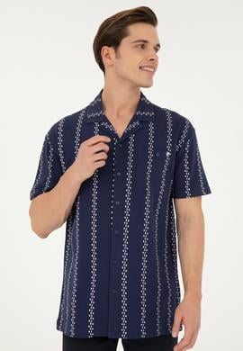 Erkek Lacivert Comfort Polo Yaka Tişört - 50263257025