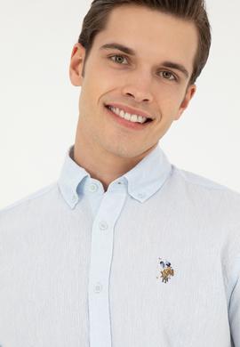 Erkek Açık Mavi Uzun Kollu Gömlek - 50263359019