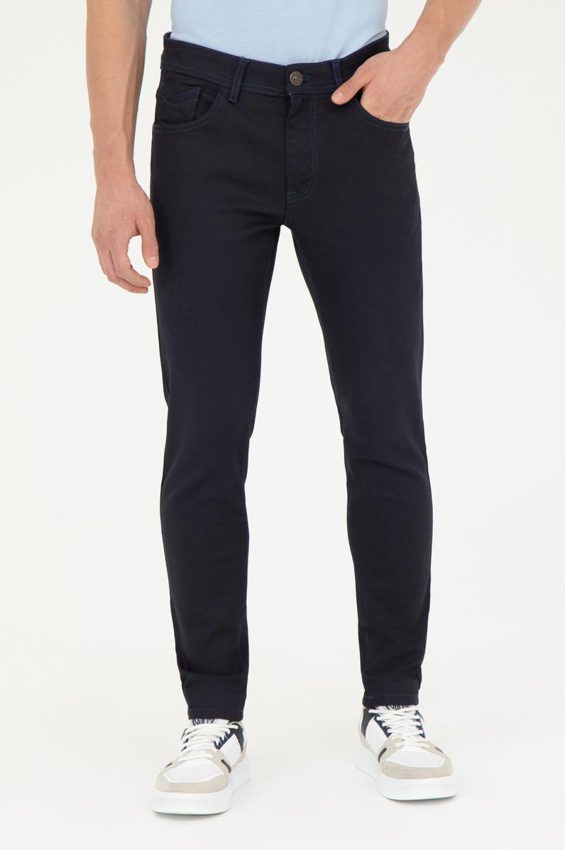 Erkek Saks Jean Pantolon