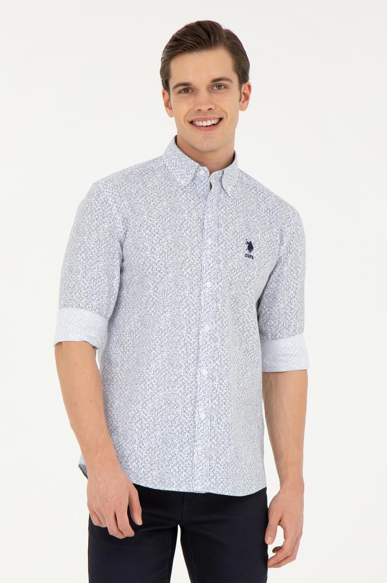 Erkek Lacivert Uzun Kollu Gömlek