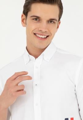 Erkek Beyaz Uzun Kollu Gömlek - 50283772001