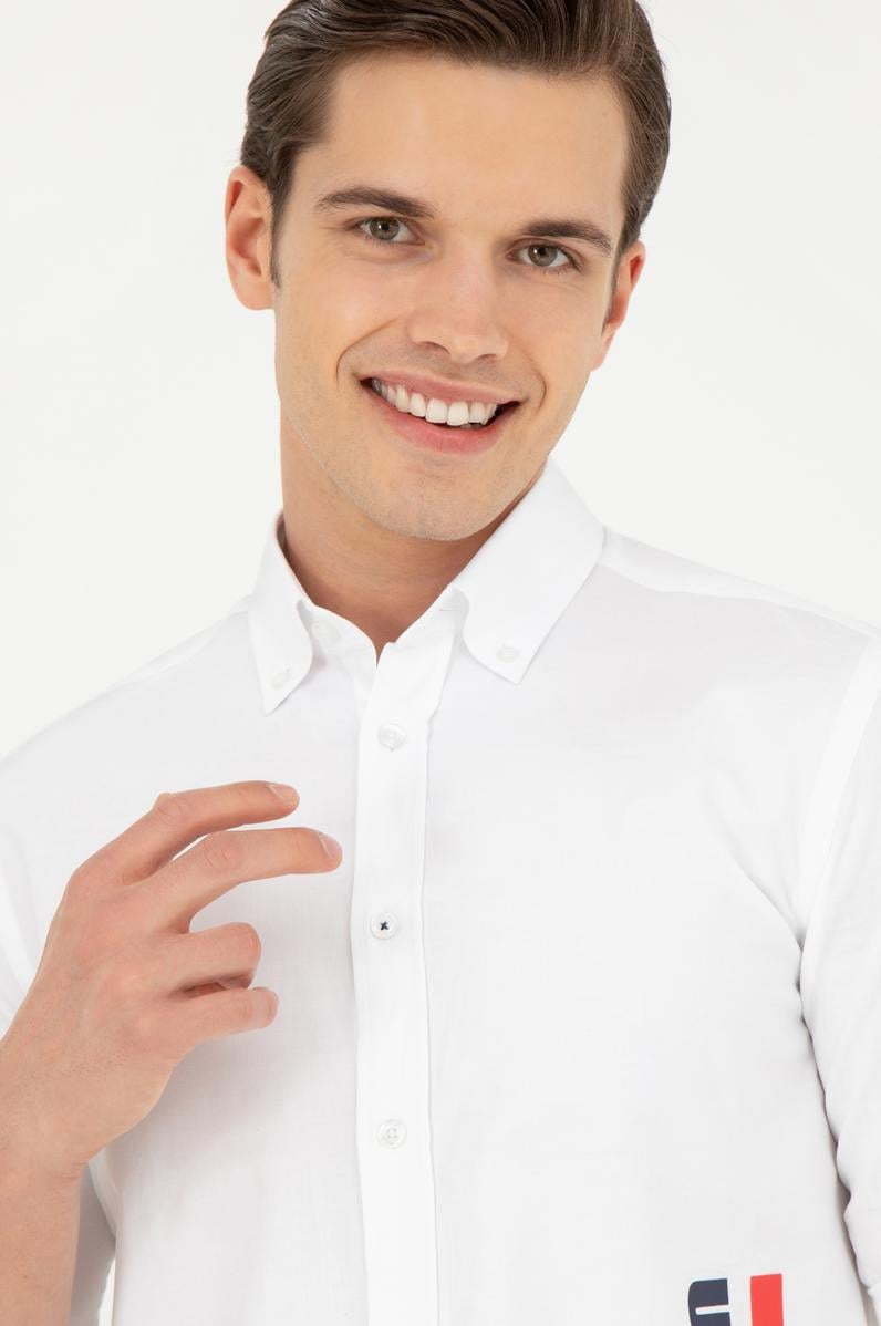 Erkek Beyaz Uzun Kollu Gömlek