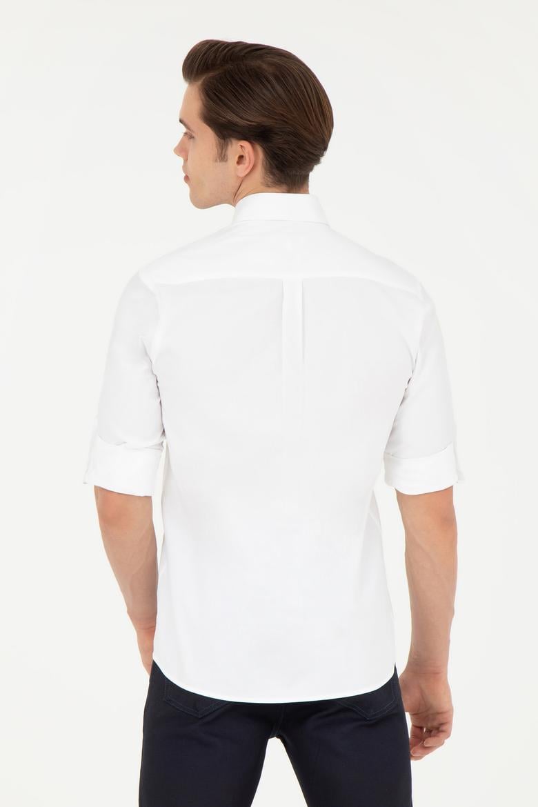 Erkek Beyaz Uzun Kollu Gömlek - 50283772001