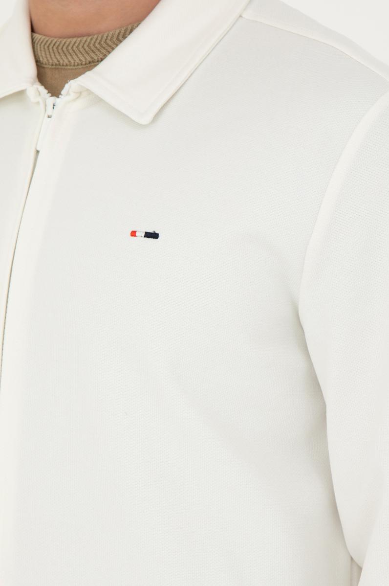 Erkek Ekru Örme Hırka