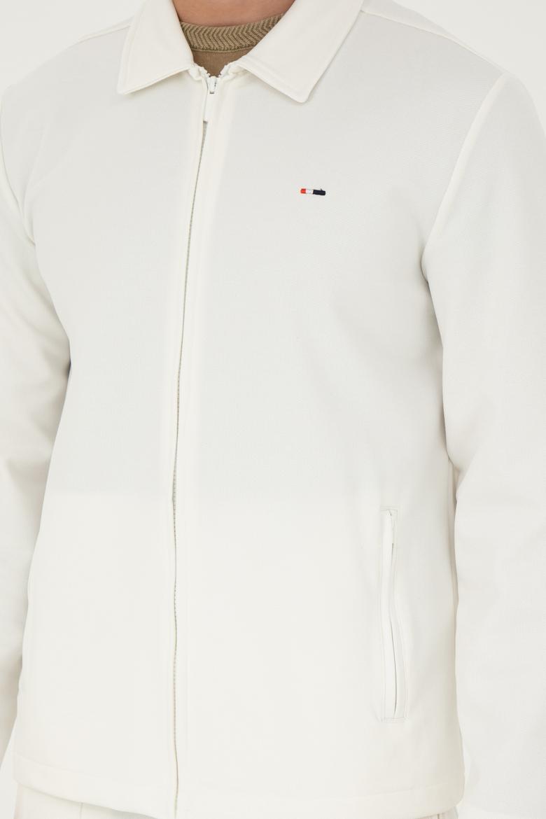 Erkek Ekru Örme Hırka - 50282231034