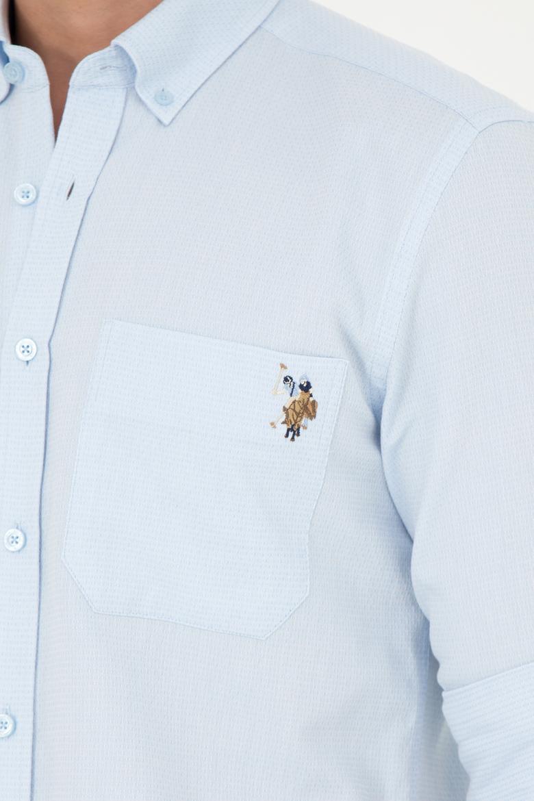 Erkek Açık Mavi Uzun Kollu Gömlek - 50283700007