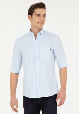 Erkek Açık Mavi Uzun Kollu Gömlek - 50283700007