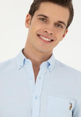 Erkek Açık Mavi Uzun Kollu Gömlek - 50283700007