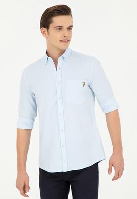 Erkek Açık Mavi Uzun Kollu Gömlek - 50283700007