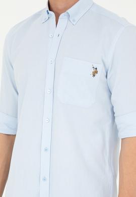 Erkek Açık Mavi Uzun Kollu Gömlek - 50283700007