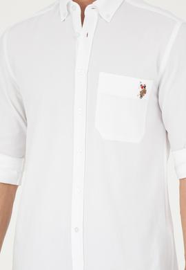 Erkek Beyaz Uzun Kollu Gömlek - 50283700015