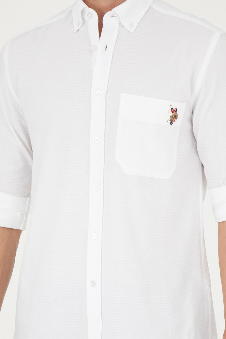 Erkek Beyaz Uzun Kollu Gömlek - 50283700015