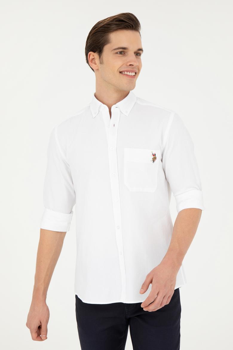 Erkek Beyaz Uzun Kollu Gömlek - 50283700015