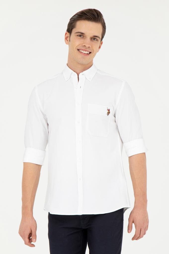 Erkek Beyaz Uzun Kollu Gömlek