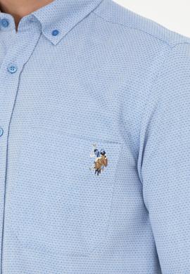 Erkek Saks Uzun Kollu Gömlek - 50283700019