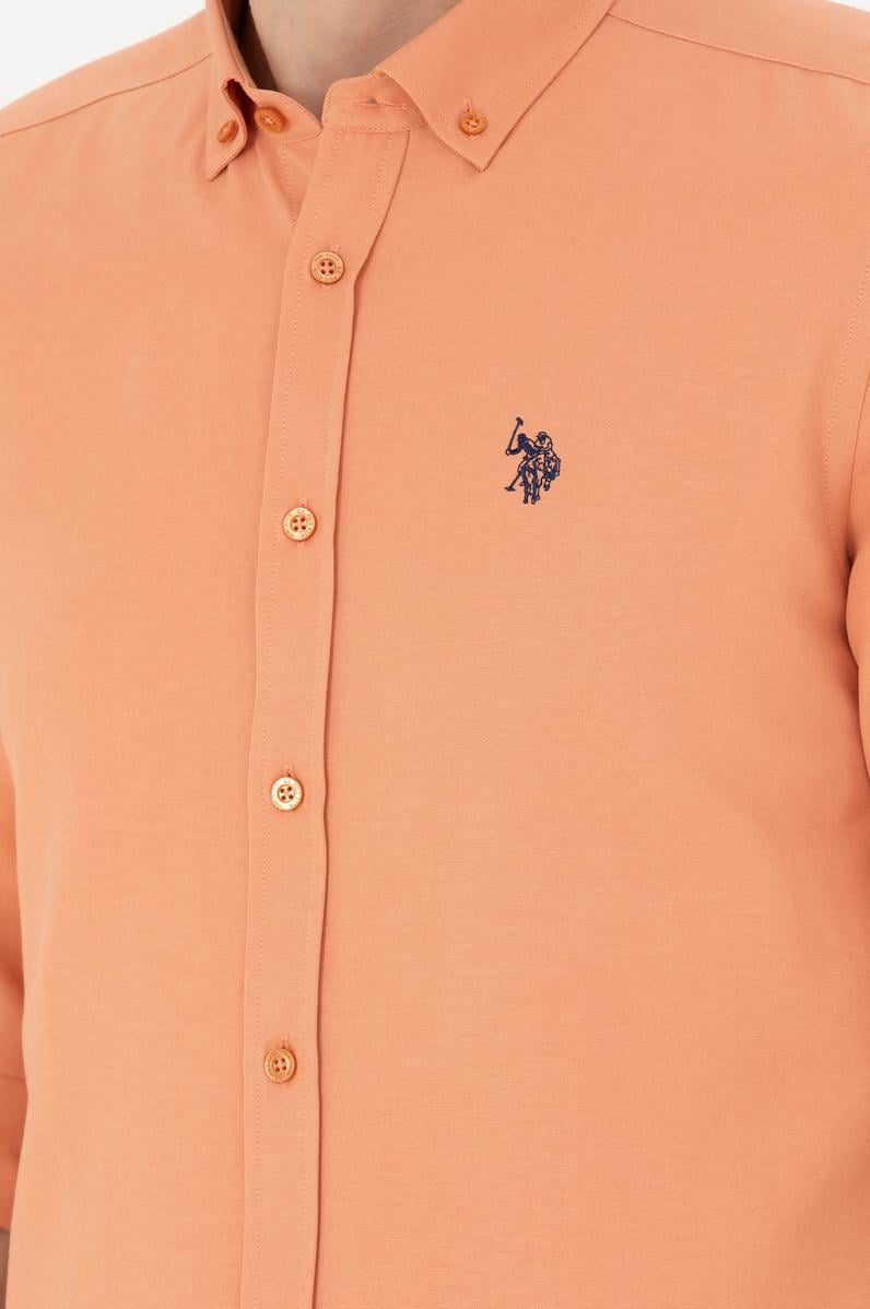 Erkek Kiremit Uzun Kollu Basic Gömlek