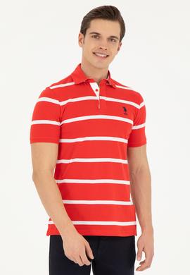 Erkek Kırmızı Polo Yaka Tişört - 50263221013