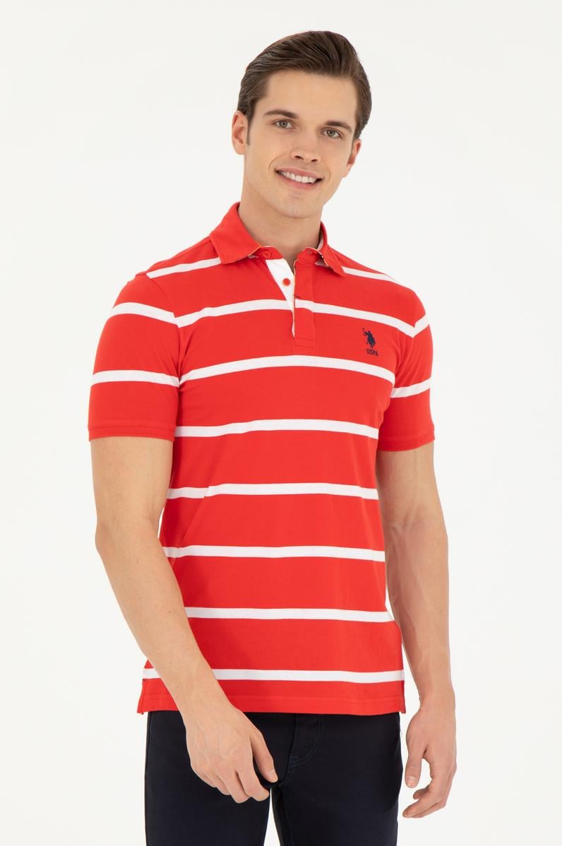 Erkek Kırmızı Polo Yaka Tişört