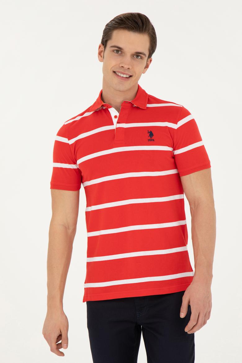 Erkek Kırmızı Polo Yaka Tişört - 50263221013