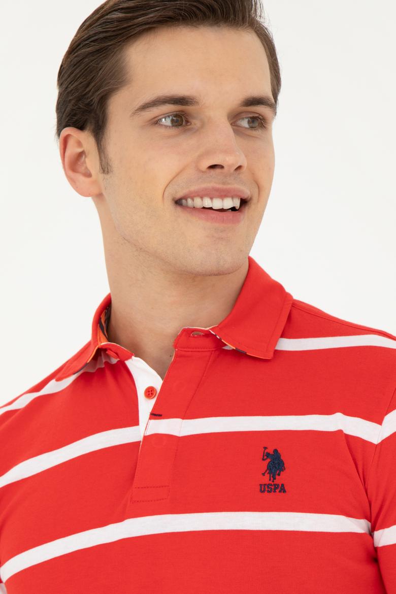 Erkek Kırmızı Polo Yaka Tişört - 50263221013