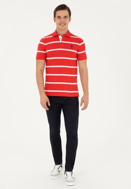 Erkek Kırmızı Polo Yaka Tişört - 50263221013