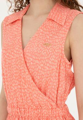 Kadın Neon Pembe Midi Boy Dokuma Elbise - 50289216010