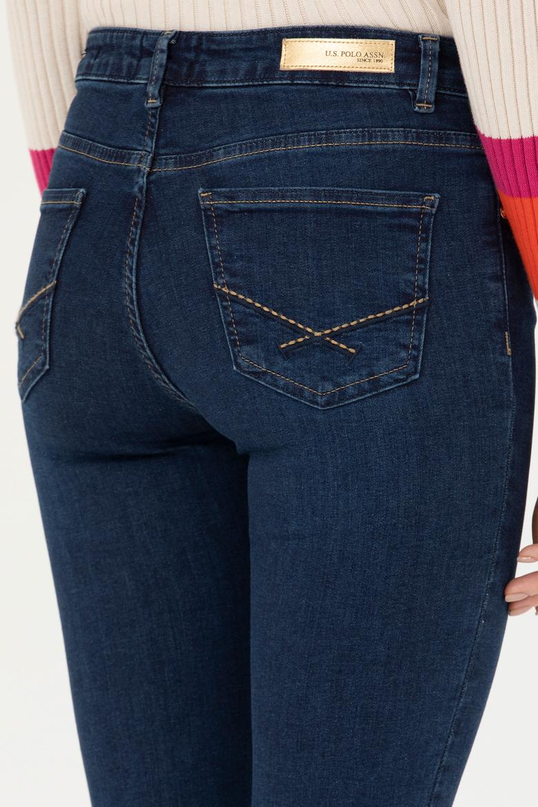 Kadın Koyu Mavi Jean Pantolon - 50272296002