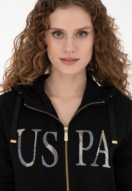 Kadın Siyah Basic Sweatshirt - 50280032043