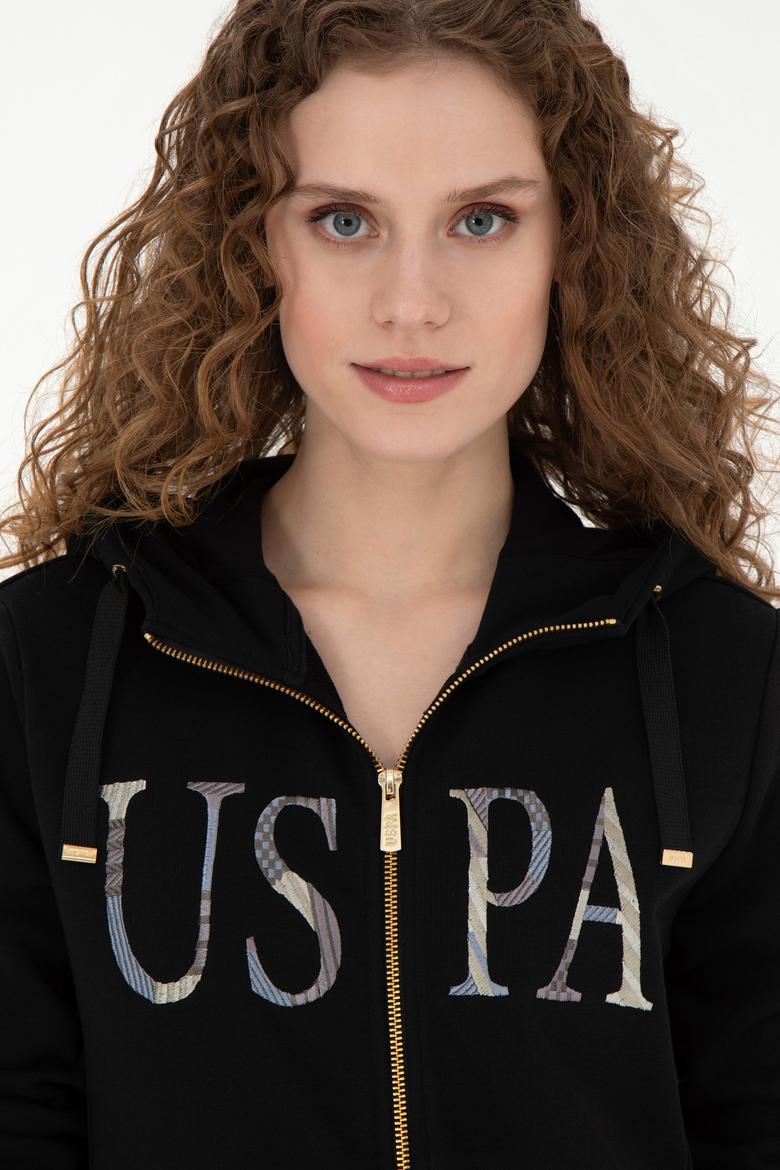 Kadın Siyah Basic Sweatshirt - 50280032043