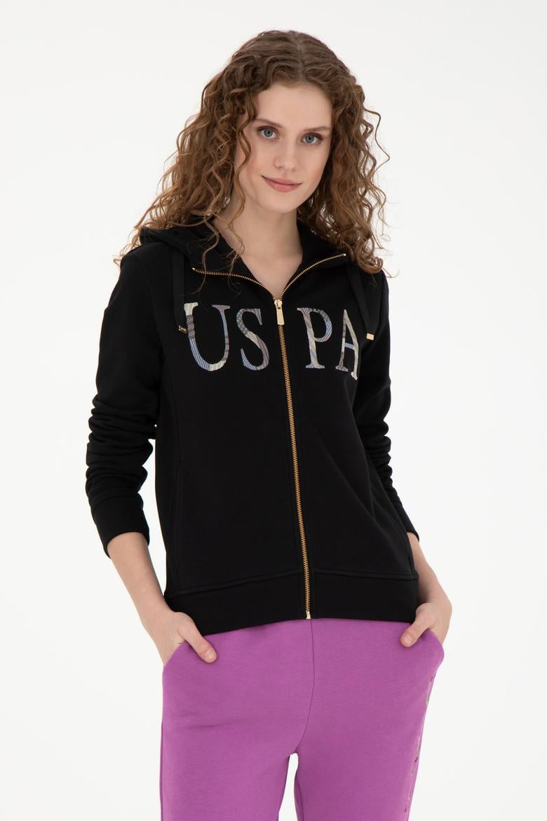 Kadın Siyah Basic Sweatshirt - 50280032043