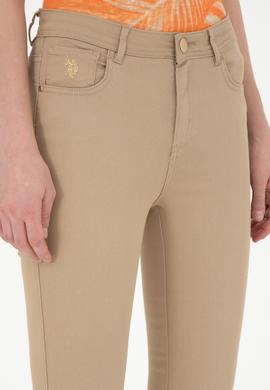 Kadın Kum Toothpick Fit Kanvas Pantolon - 50282402015