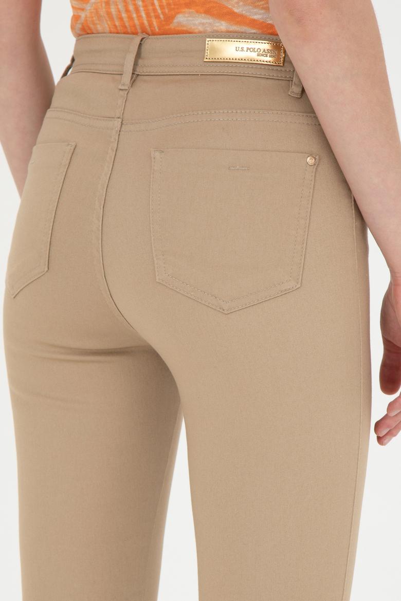 Kadın Kum Toothpick Fit Kanvas Pantolon - 50282402015