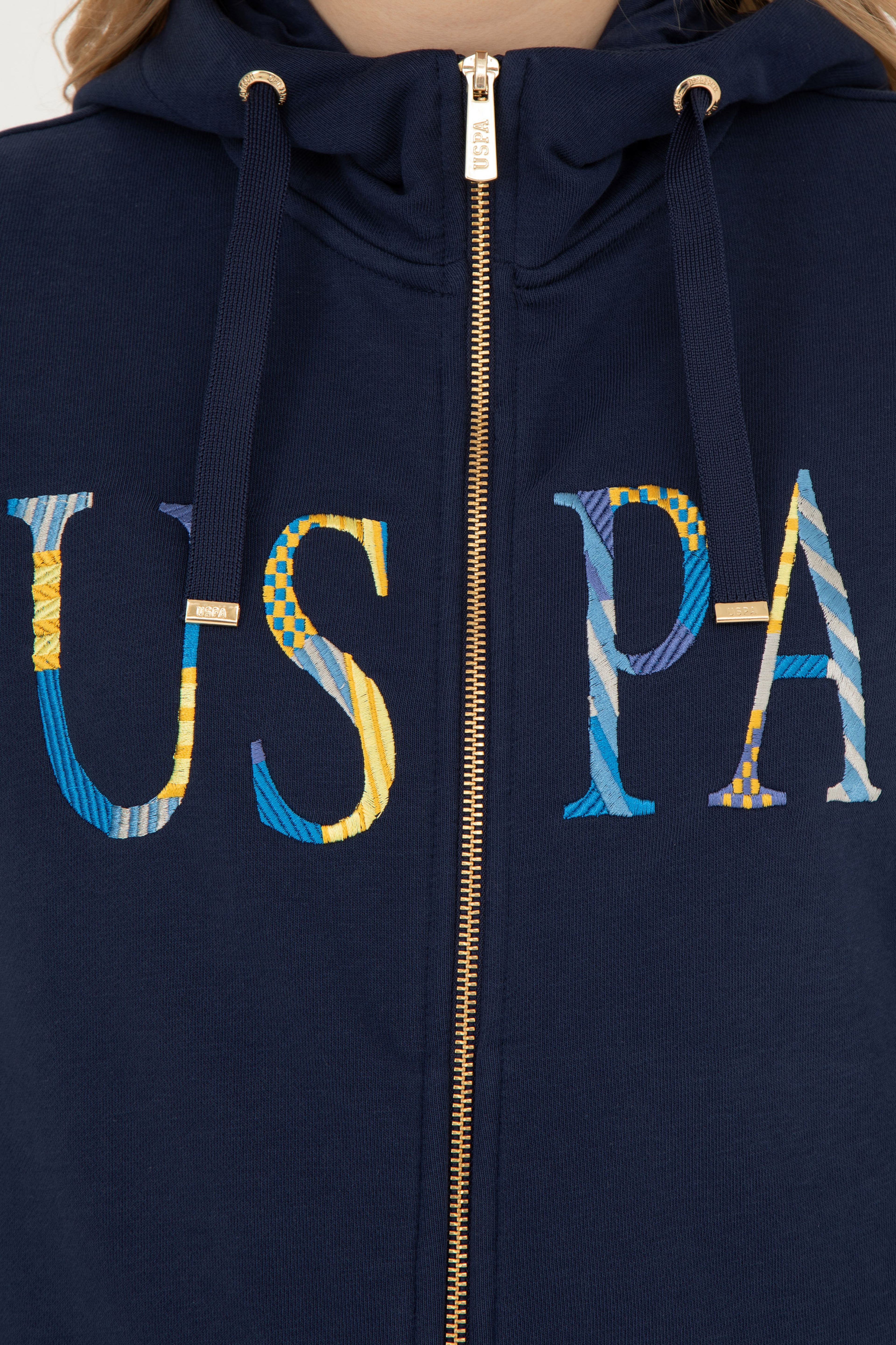 Kadın Lacivert Basic Sweatshirt - Image 7