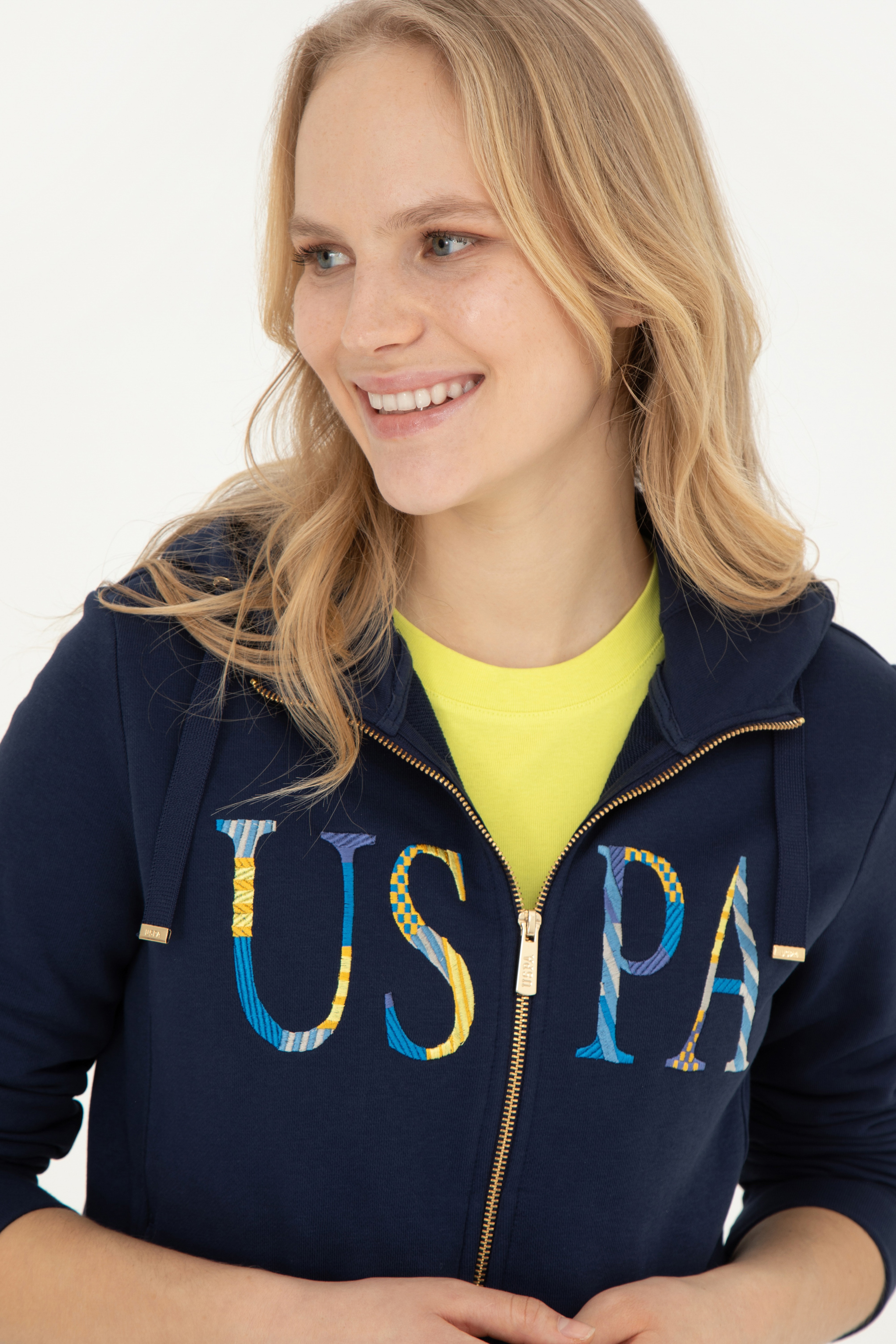 Kadın Lacivert Basic Sweatshirt - Image 2