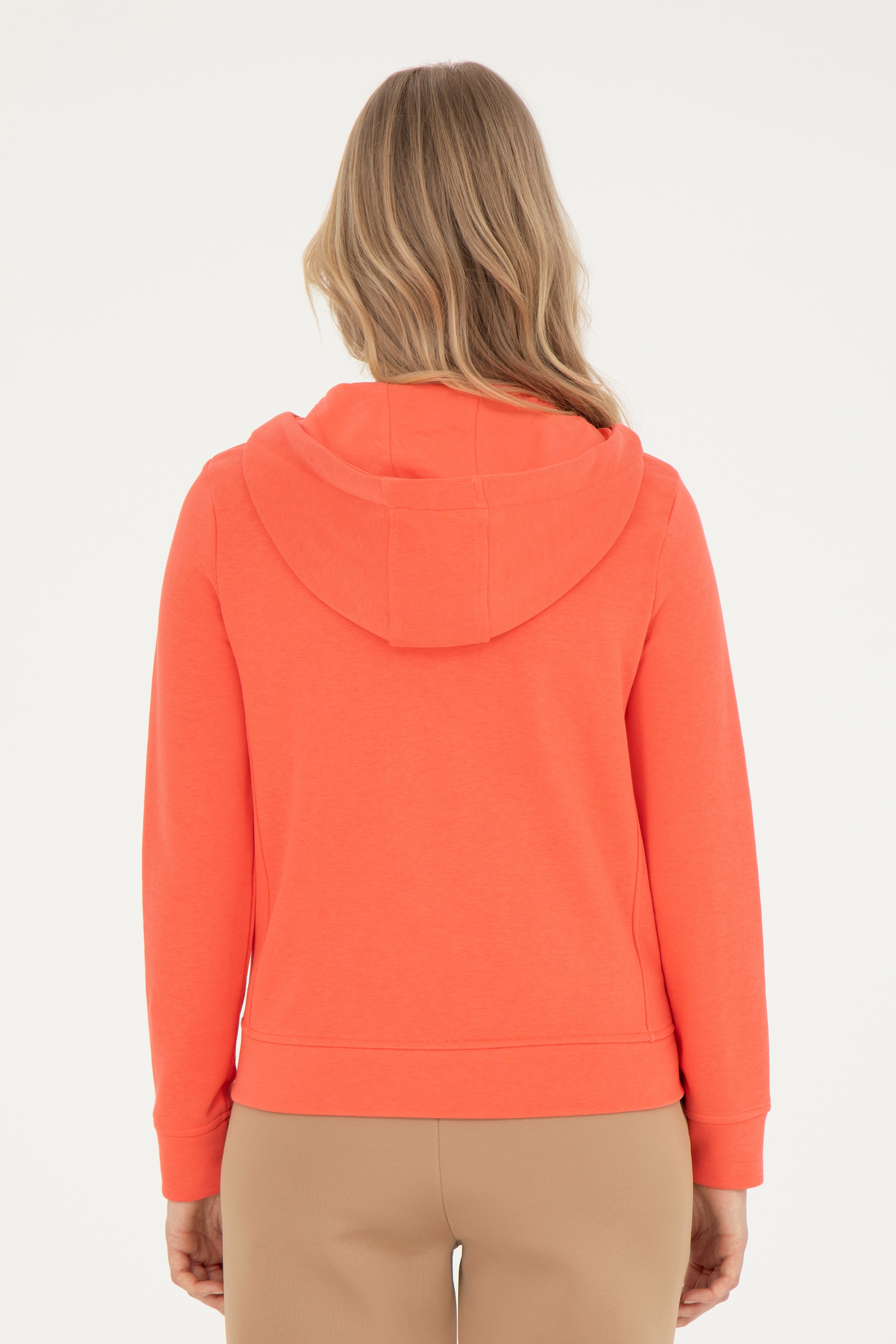 Kadın Nar Çiçeği Basic Sweatshirt