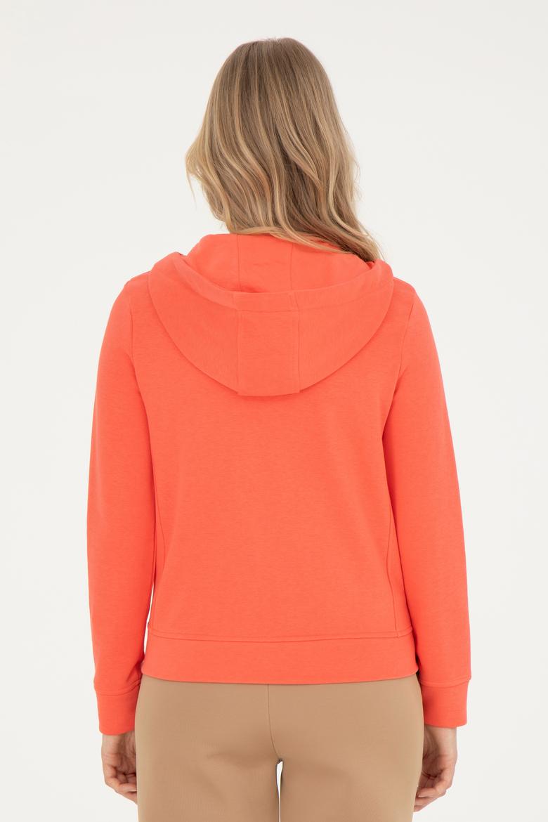 Kadın Nar Çiçeği Basic Sweatshirt - 50280032014