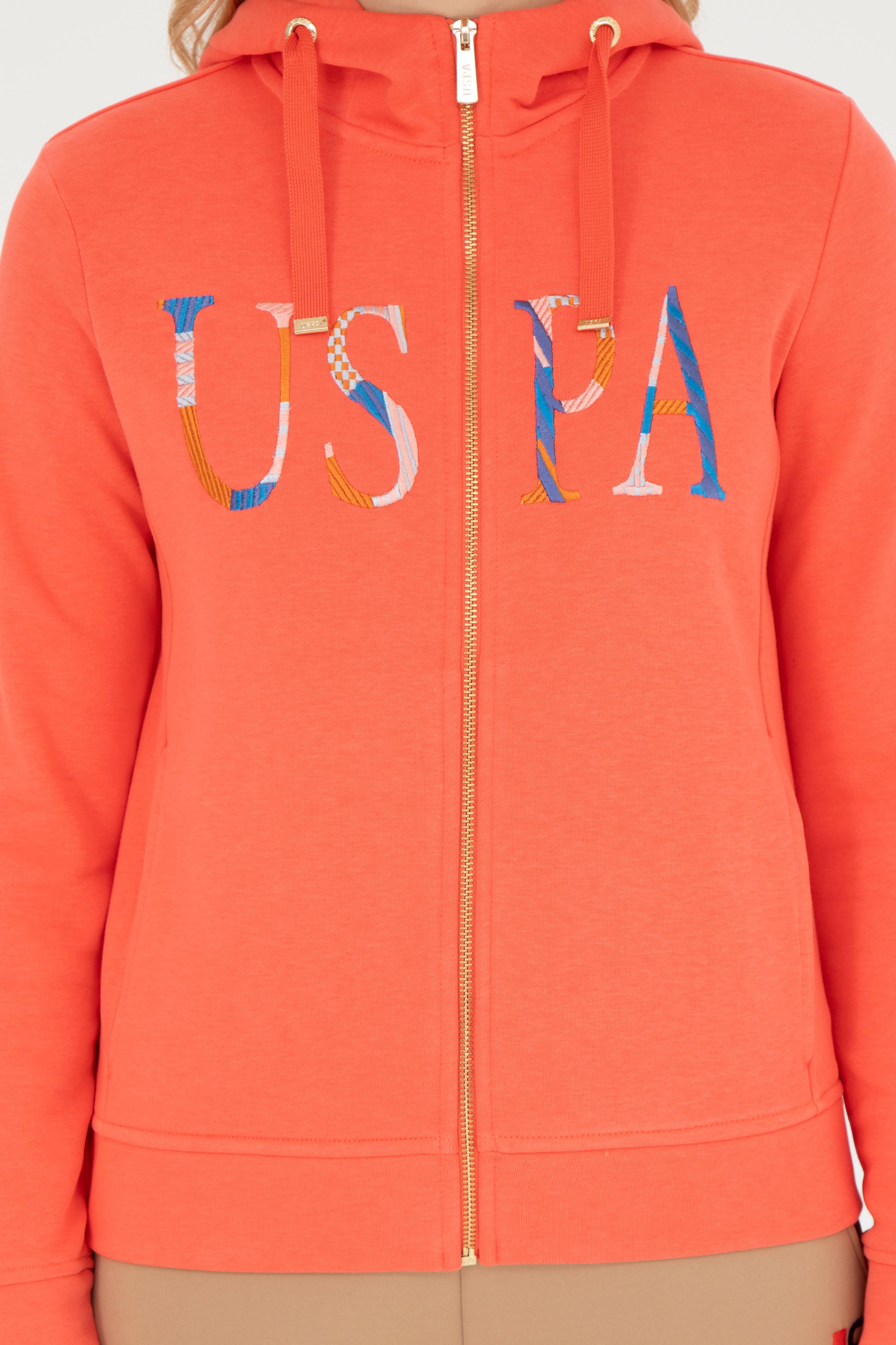 Kadın Nar Çiçeği Basic Sweatshirt - Image 6