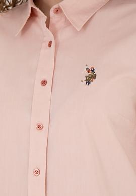 Kadın Pudra Uzun Kollu Basic Gömlek - 50283987028