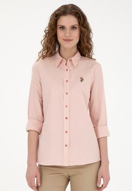 Kadın Pudra Uzun Kollu Basic Gömlek - 50283987028