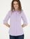 Kadın Lila Uzun Kollu Basic Gömlek