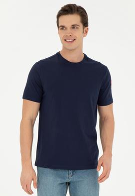 Erkek Lacivert Basic Tişört - 50284618051